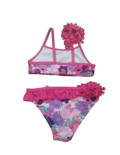 Bikini Minnie con flores fucsia. 2