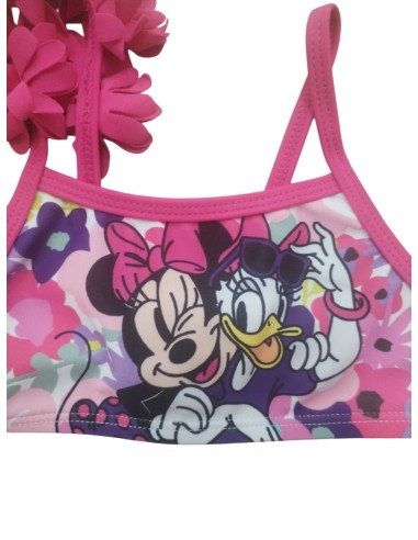 Minnie bikini de niña con flores de adorno