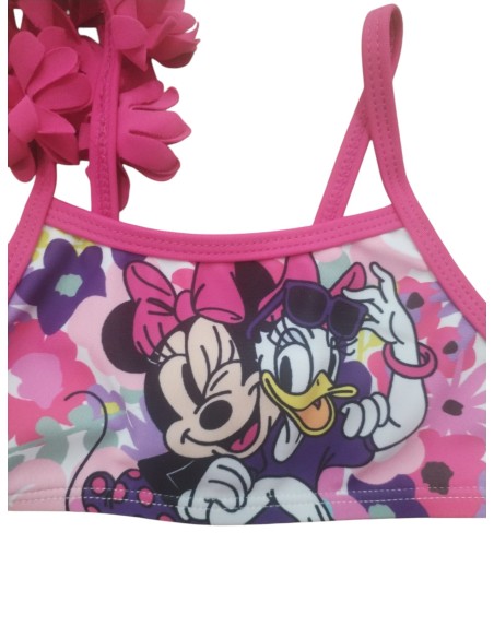 Minnie bikini de niña con flores de adorno