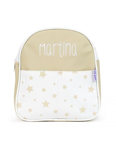 NUEVA Mochila Estrellas Beige Personalizada