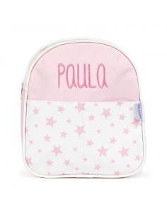 NUEVA Mochila Estrellas Rosa Personalizada.