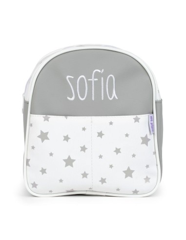 NUEVA Mochila Estrellas Gris Personalizada