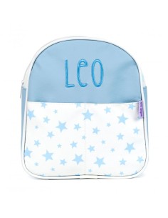 NUEVA Mochila Estrellas Azul Personalizado