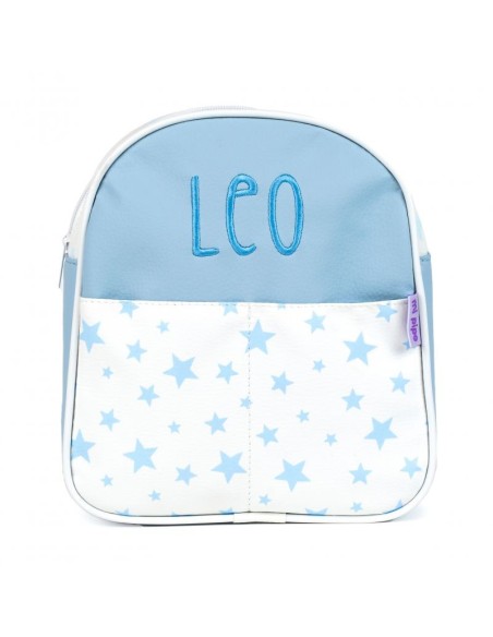 NUEVA Mochila Estrellas Azul Personalizado