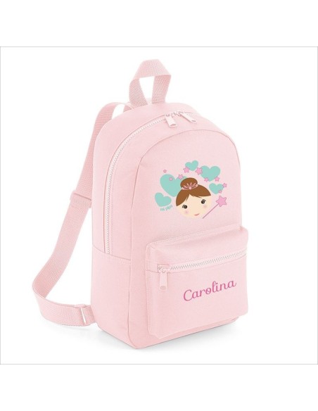 Mochila Medium Nylon Hada personalizada, color a elegir