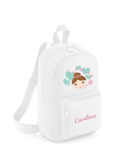 Mochila Medium Nylon Hada personalizada, color a elegir