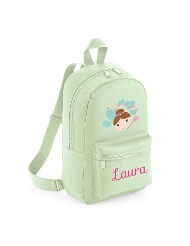 Mochila Medium Nylon Hada personalizada, color a elegir