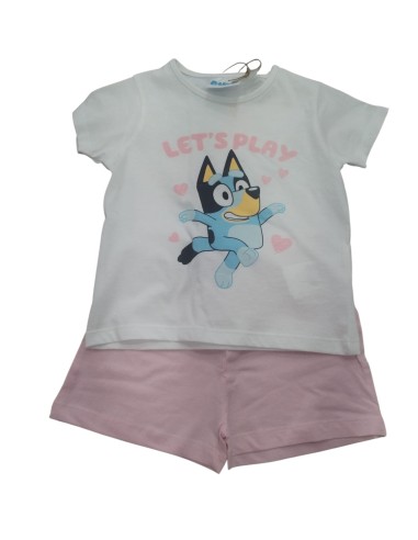 Bluey pijama niña verano