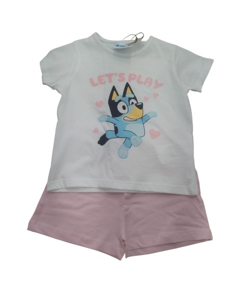 Bluey pijama niña verano