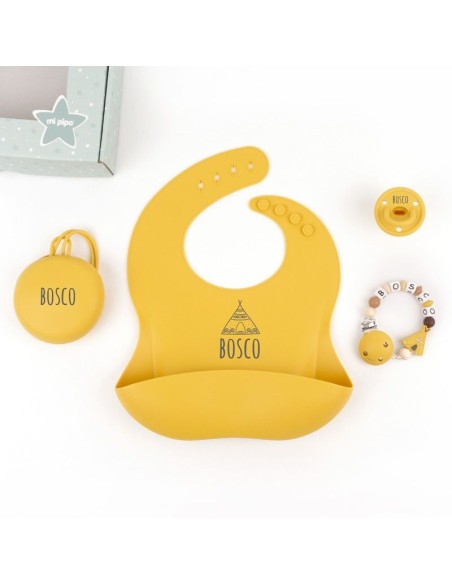 Cajita Gummy Tipi Mostaza personalizada