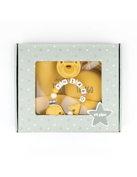 Cajita Gummy Tipi Mostaza personalizada
