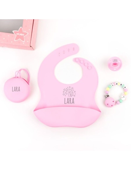 Cajita Gummy Unicornio Rosa personalizada