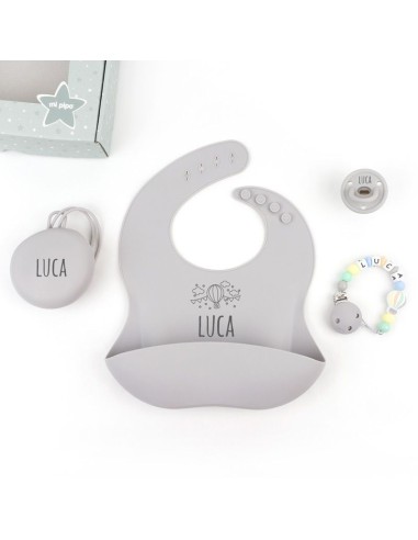 Cajita Gummy Globo Gris personalizada