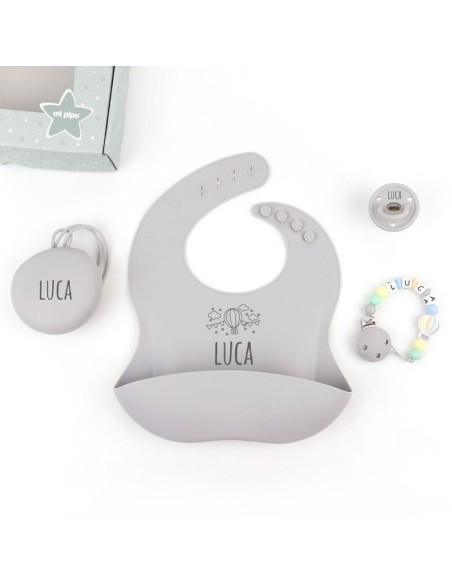 Cajita Gummy Globo Gris personalizada