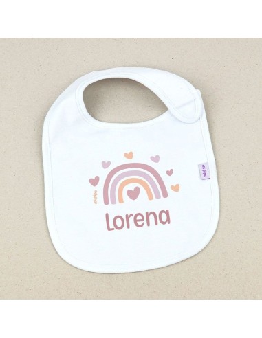 Babero Personalizado Arcoiris Blush