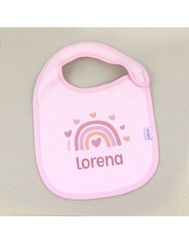 Babero Personalizado Arcoiris Blush