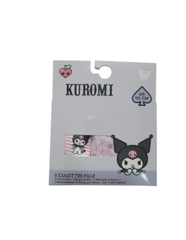 Pack de 3 braguitas Kuromi