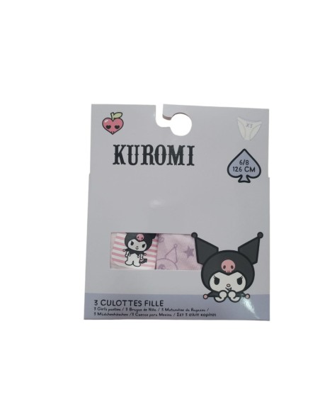 Pack de 3 braguitas Kuromi