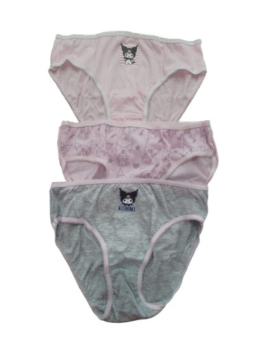Pack de 3 braguitas Kuromi