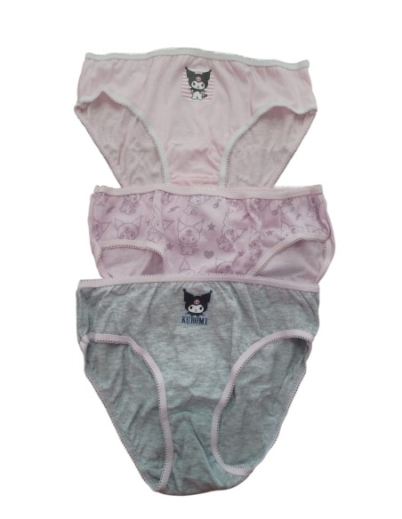 Pack de 3 braguitas Kuromi