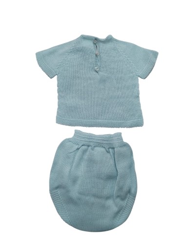 Conjunto hilo azul verdoso