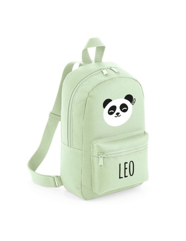 Mochila Medium Nylon Panda personalizada, color a elegir