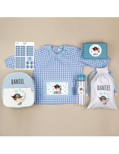 Pack Mi Guarde Pirata personalizado + Regalo Cajita porta alimentos
