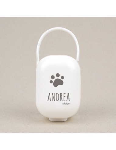 Cajita Portachupetes Personalizada HUELLA