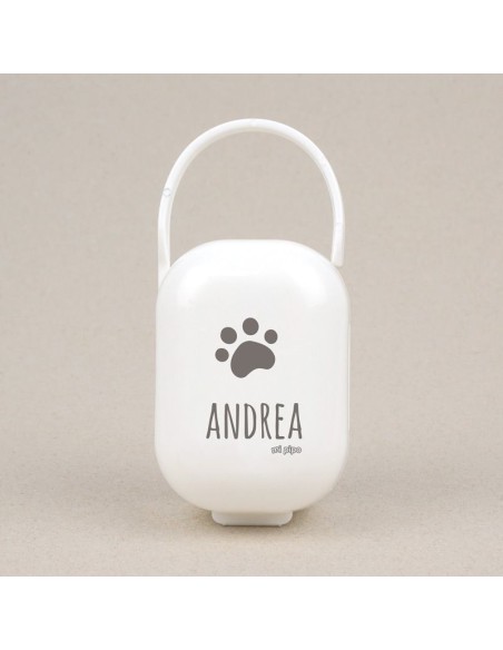 Cajita Portachupetes Personalizada HUELLA