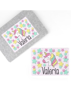 Puzzle + Estuche Unicornio personalizado