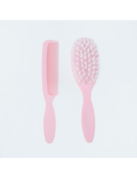 Set Cepillo y peine rosa Personalizados