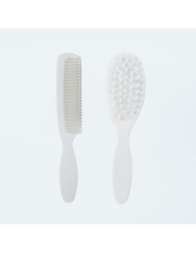 Set Cepillo y peine blanco Personalizados