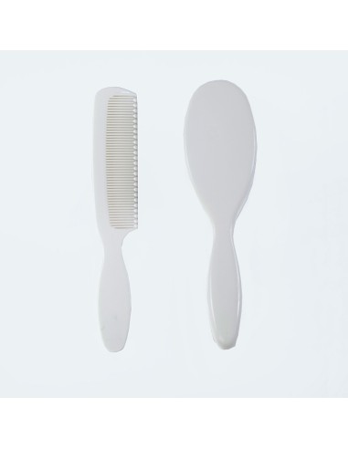 Set Cepillo y peine blanco Personalizados
