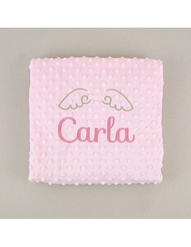 Manta Clásica Rosa Personalizada