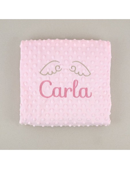 Manta Clásica Rosa Personalizada