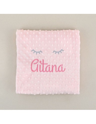 Manta Clásica Rosa Personalizada