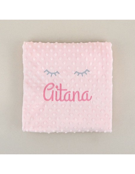 Manta Clásica Rosa Personalizada
