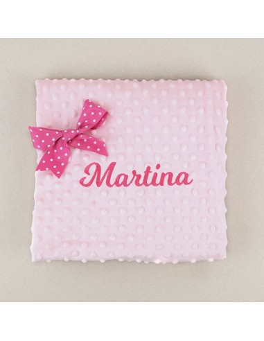 Manta Clásica Rosa Personalizada
