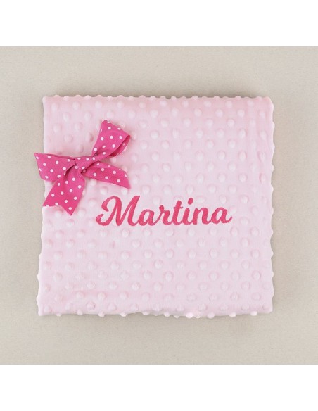 Manta Clásica Rosa Personalizada