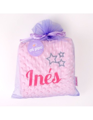 Manta Clásica Rosa Personalizada