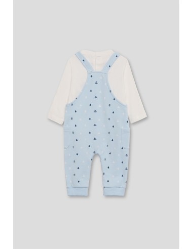 Street Monkey peto de bebe celeste.