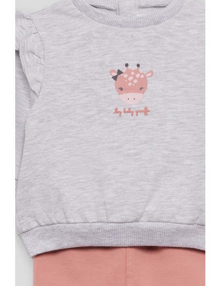 Street Monkey conjunto niña rosa