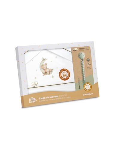 Interbaby sabanas de algodon para cuna
