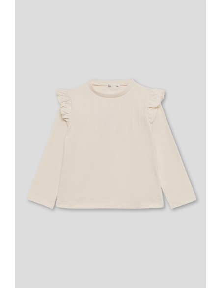 Camiseta volante beige Street Monkey