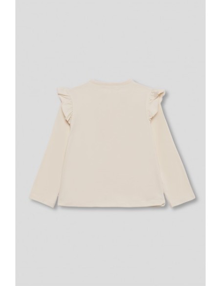 Camiseta volante beige Street Monkey