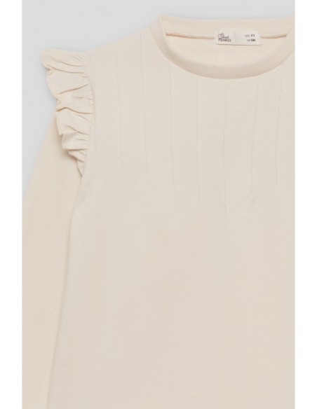 Camiseta volante beige Street Monkey