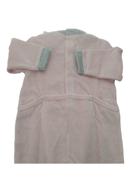 Pijama terciopelo rosa con estrellas