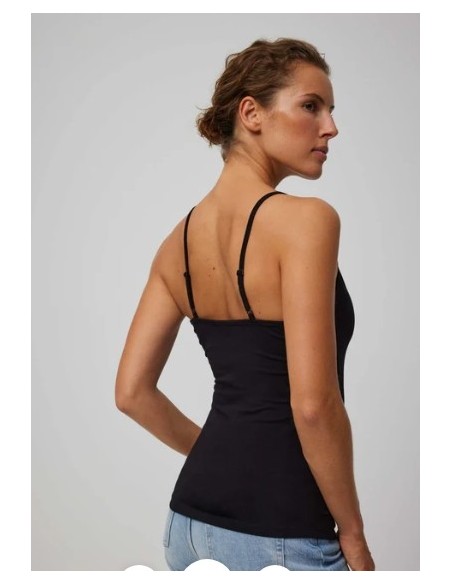 Ysabel Mora camiseta tirantes fino mujer algodon.