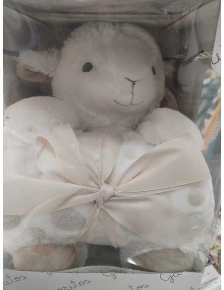 Gamberritos mantita y peluche en forma de ovejita