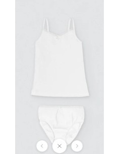 Conjunto interior niña comunión blanco